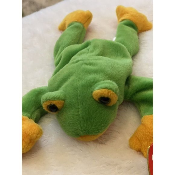 Other | Rare Retired Ty Beanie Baby Smoochy With Tag Errors Pe Pellets